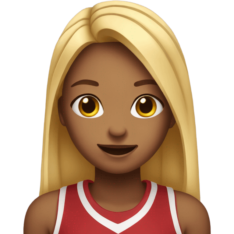 Basketball girl hearts emoji