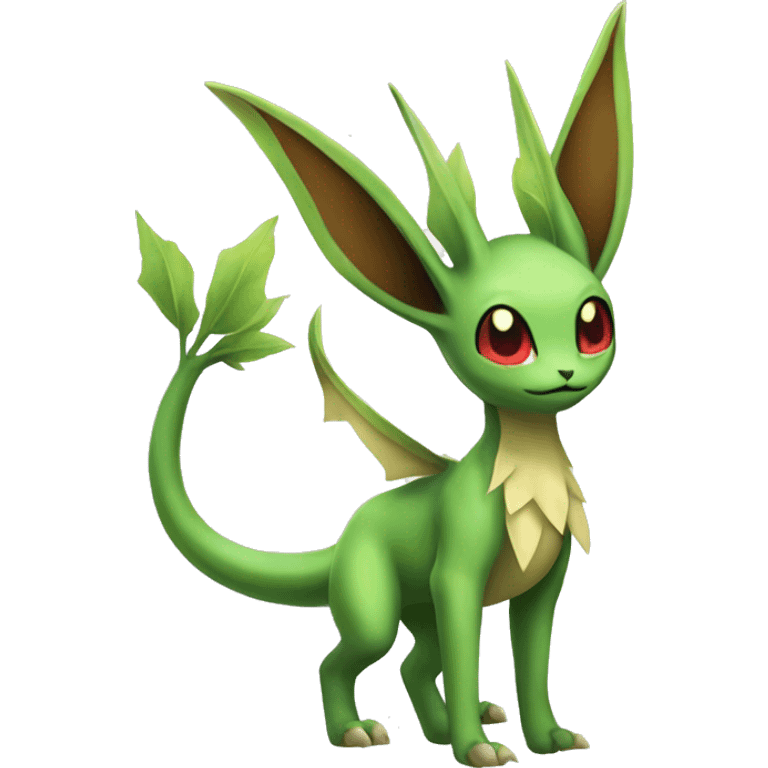 Leafeon-Flygon full body emoji