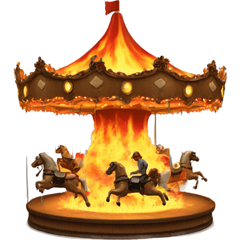 Carousel in flames emoji