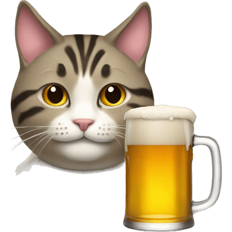  beer cat emoji