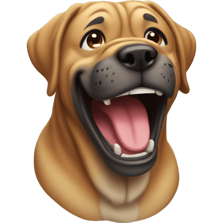 Presa mastiff laughing emoji