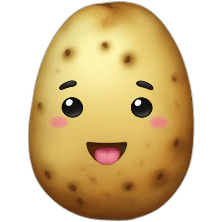 Kawaii potato emoji