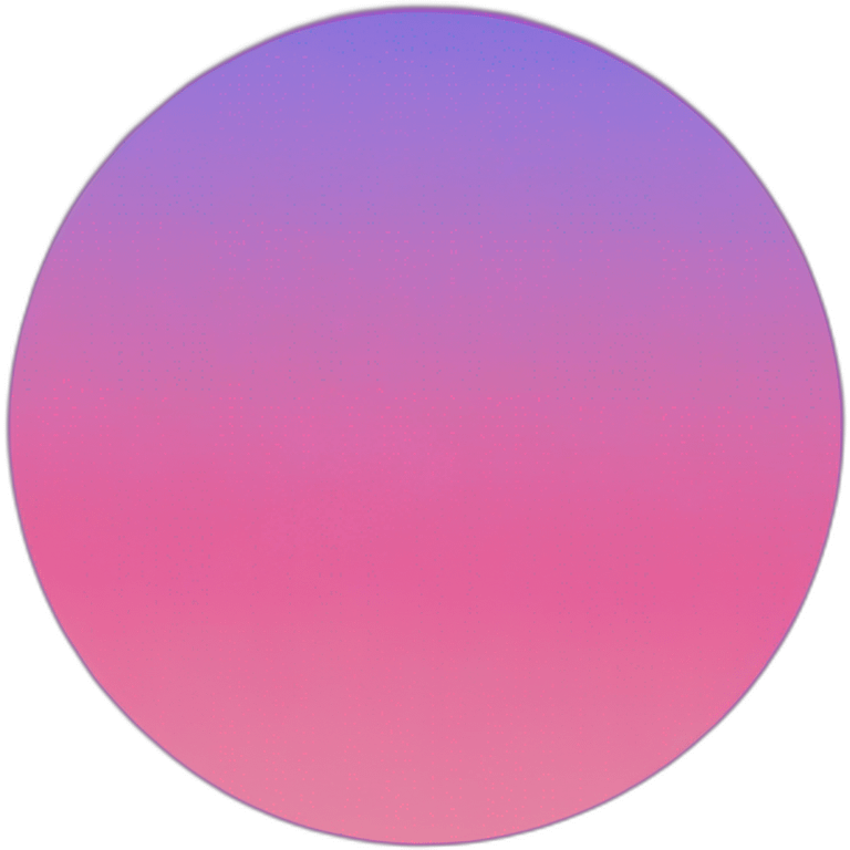 Gradient from blue to pink in a circle emoji