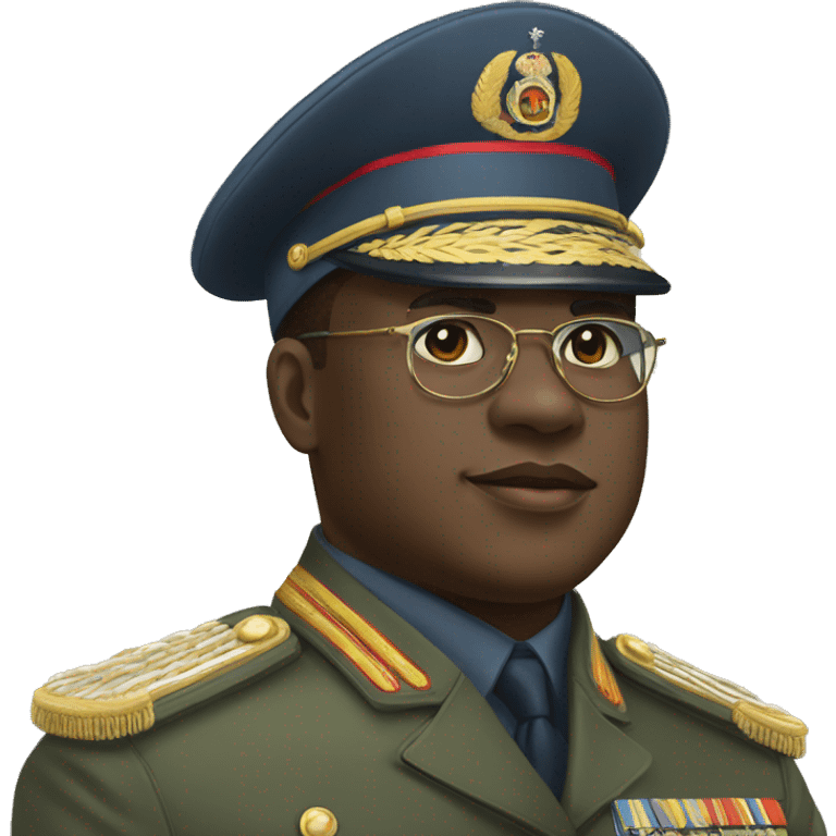 felix tshisekedi en tenue  militaire emoji