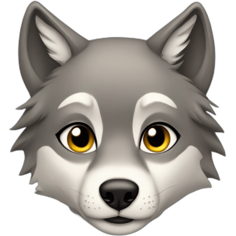 Female wolf  emoji