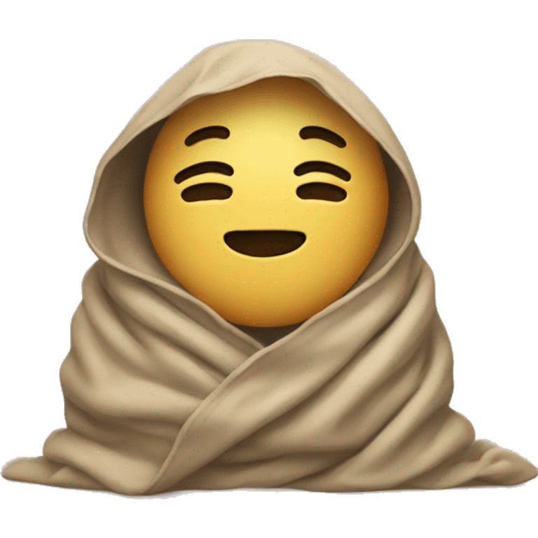 Someone wrapped in a blanket  emoji