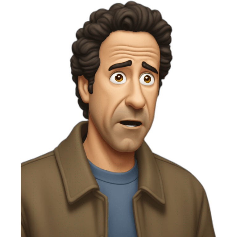 Seinfeld Kramer upset emoji