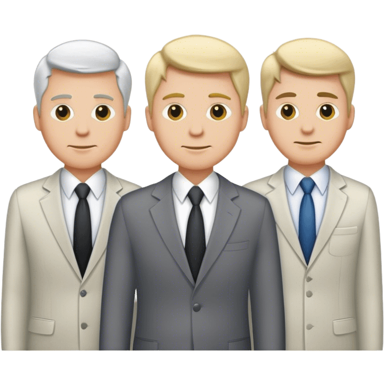 4 white man in business emoji