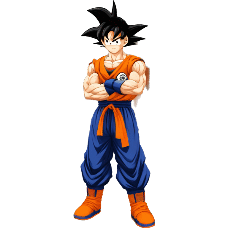 goku levantando mancuernas en el gym emoji