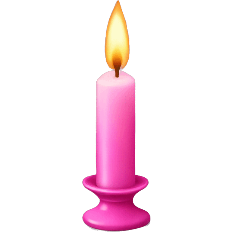 pink fancy candle emoji