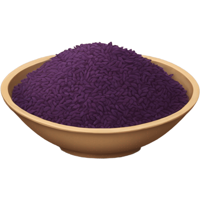 korean purple rice in a bowl emoji