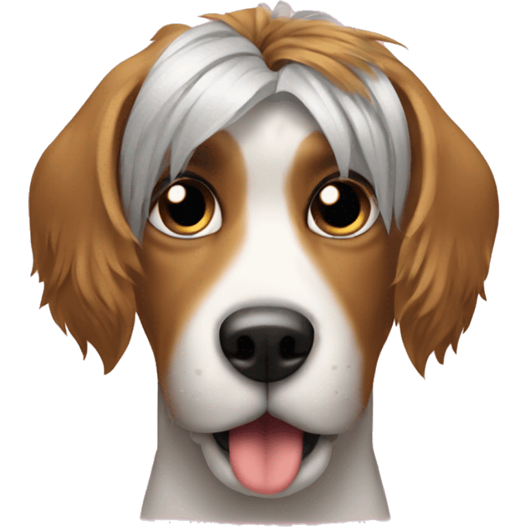 Dog getting a hair cut  emoji