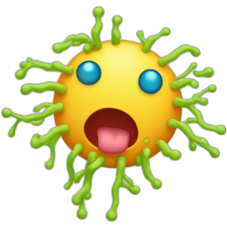 bacterium with antibiotic emoji