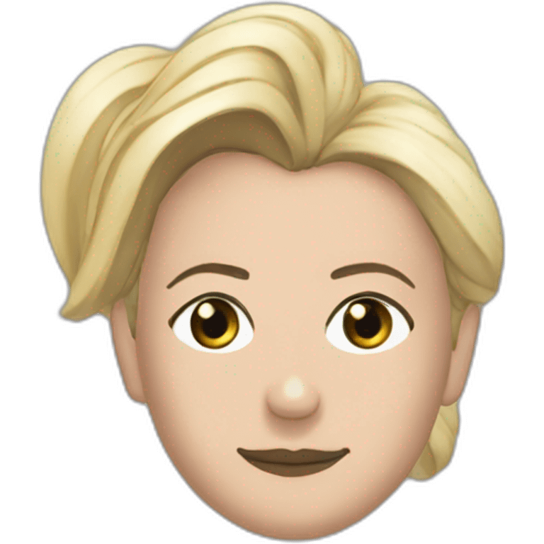 Marine le Pen avec une personne noire emoji