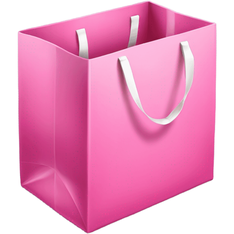 Pink shopping package emoji