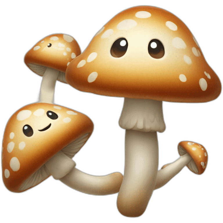 3 happy mashrooms emoji