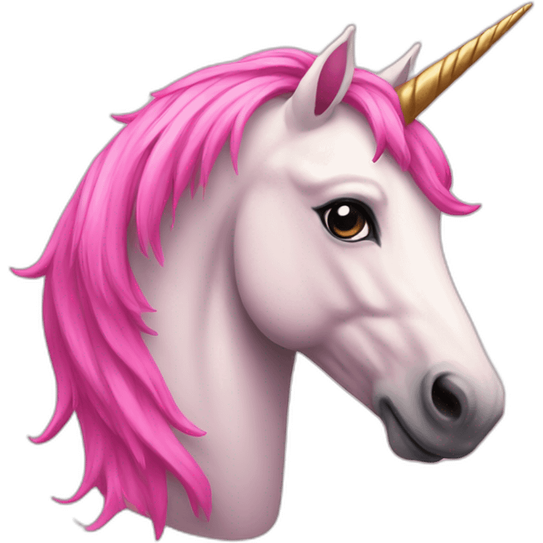 Unicorn pink emoji