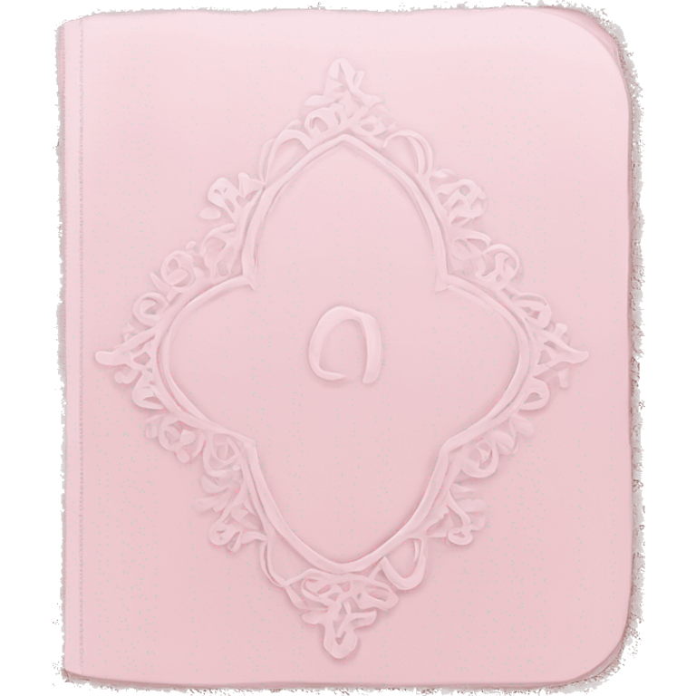 pale pink lace journal  emoji