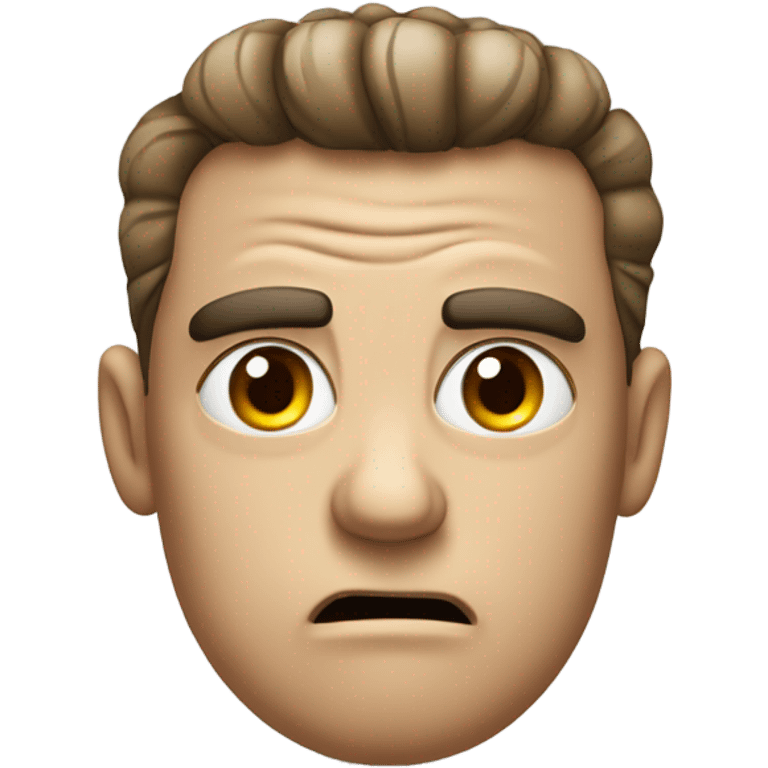 Grumpy muffler emoji