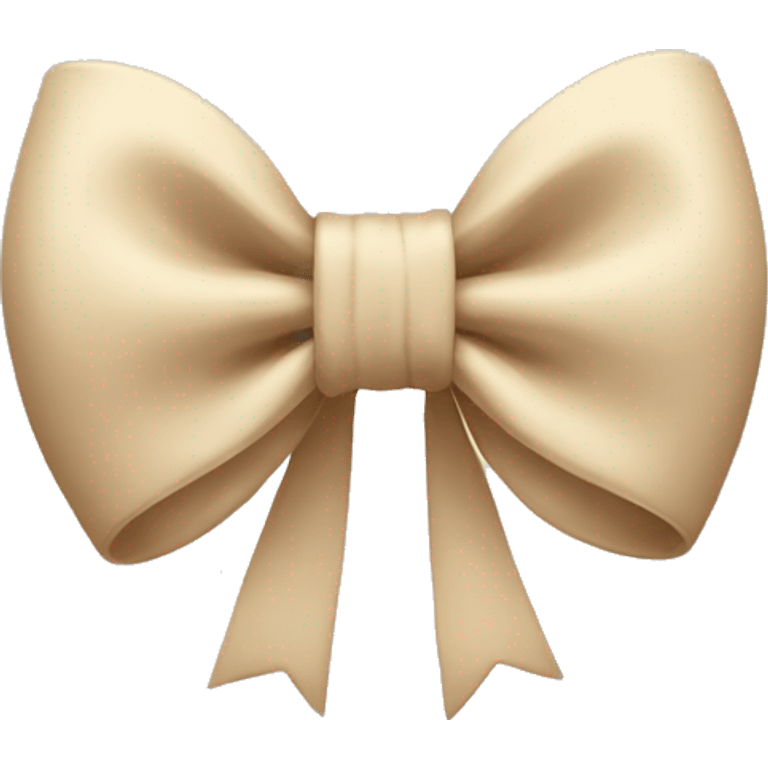 Bow beige emoji