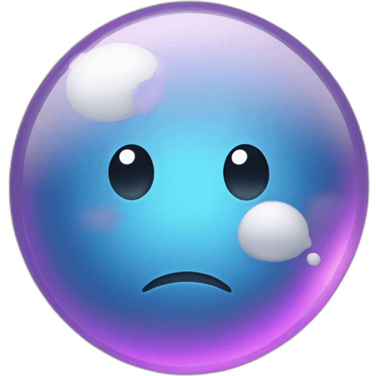 sad soap bubble emoji