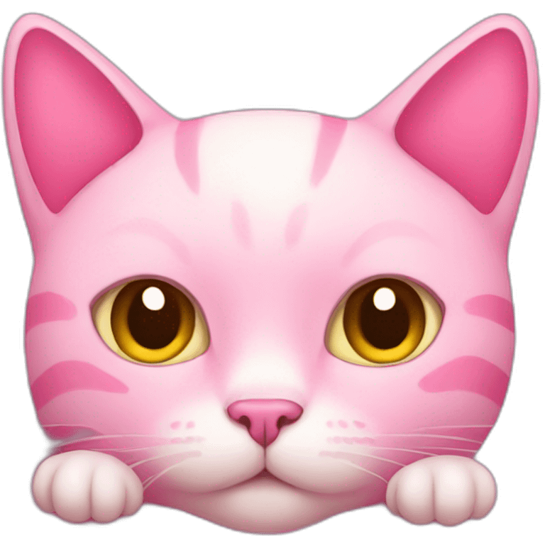 pink cat with pillow  emoji