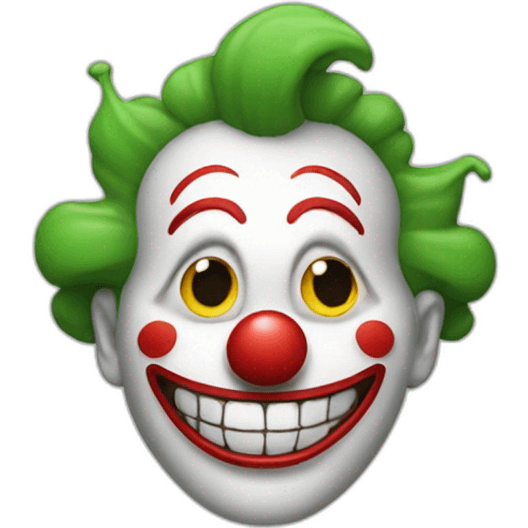 smily clown dead inside emoji