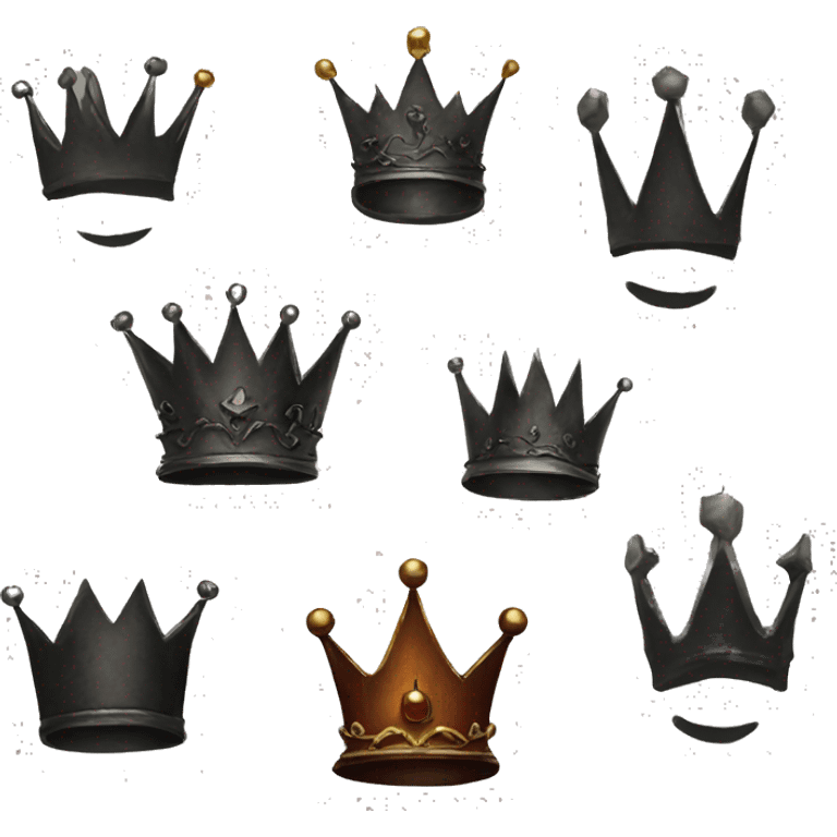 Evil crown just the crown emoji