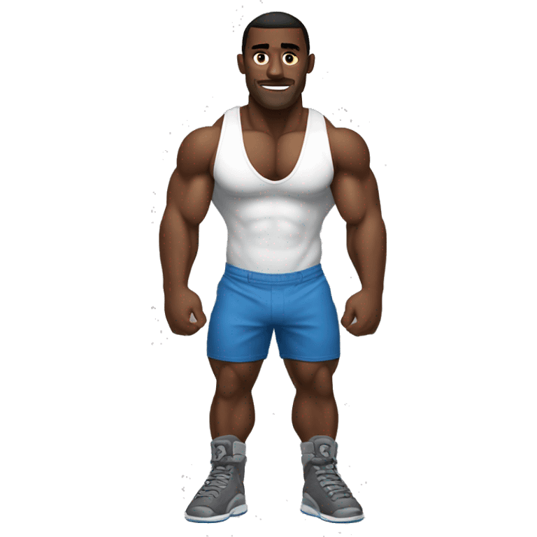 diddy as a bodybuilder with shorts showing off abs  emoji