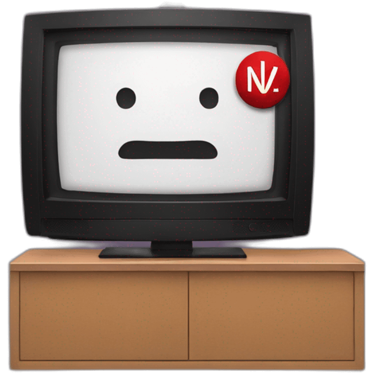 Netflix on a tv screen emoji