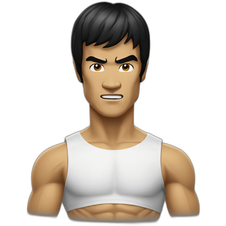 bruce lee look at you emoji