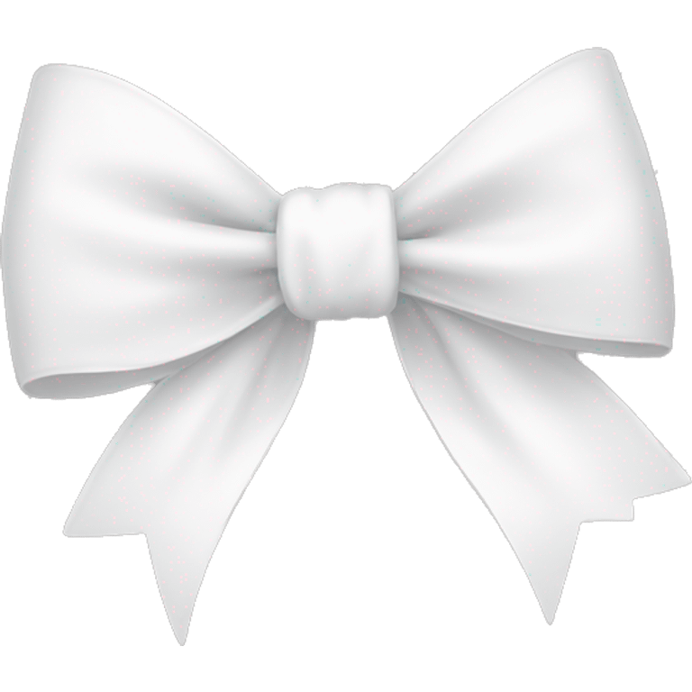 White bow cute emoji