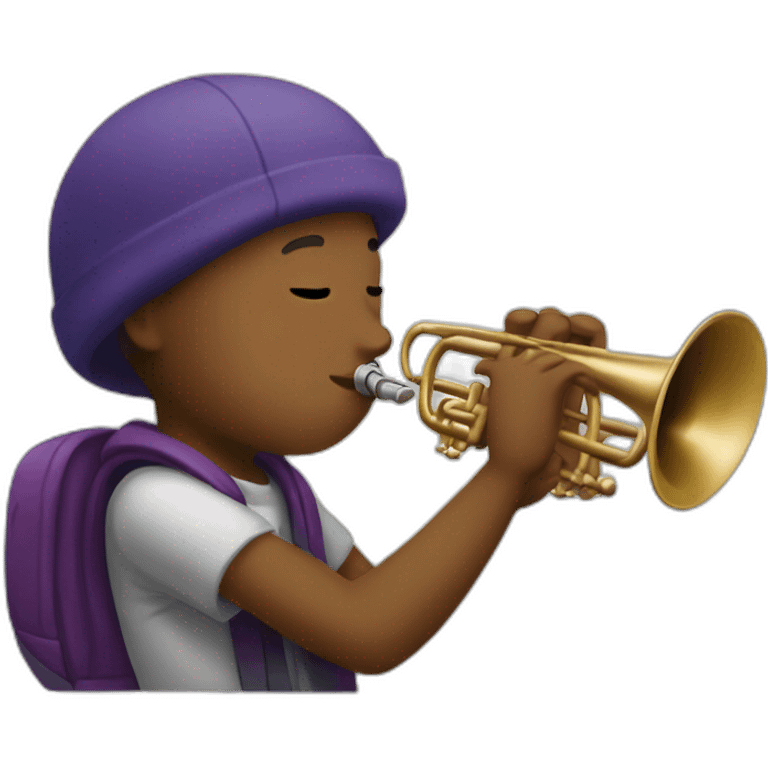 Among us playing trumpet emoji