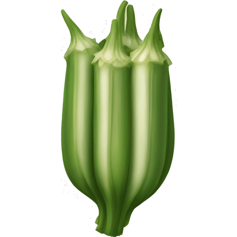 Okra vegetable emoji