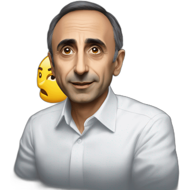 Eric Zemmour entrain de lancer une game emoji