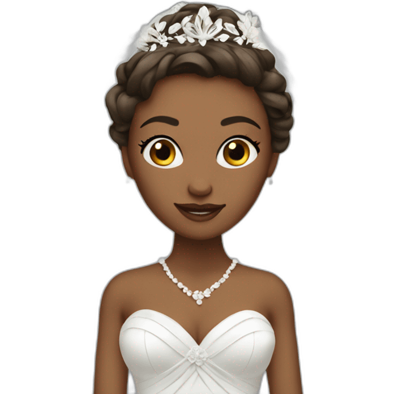 BRIDE IN A LONG DRESS WHITE emoji