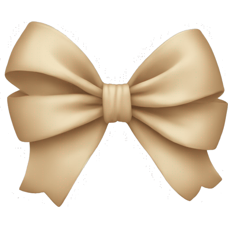 Beige bow emoji