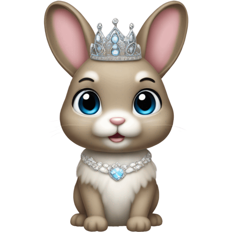 Bunny dressed as a princess emoji