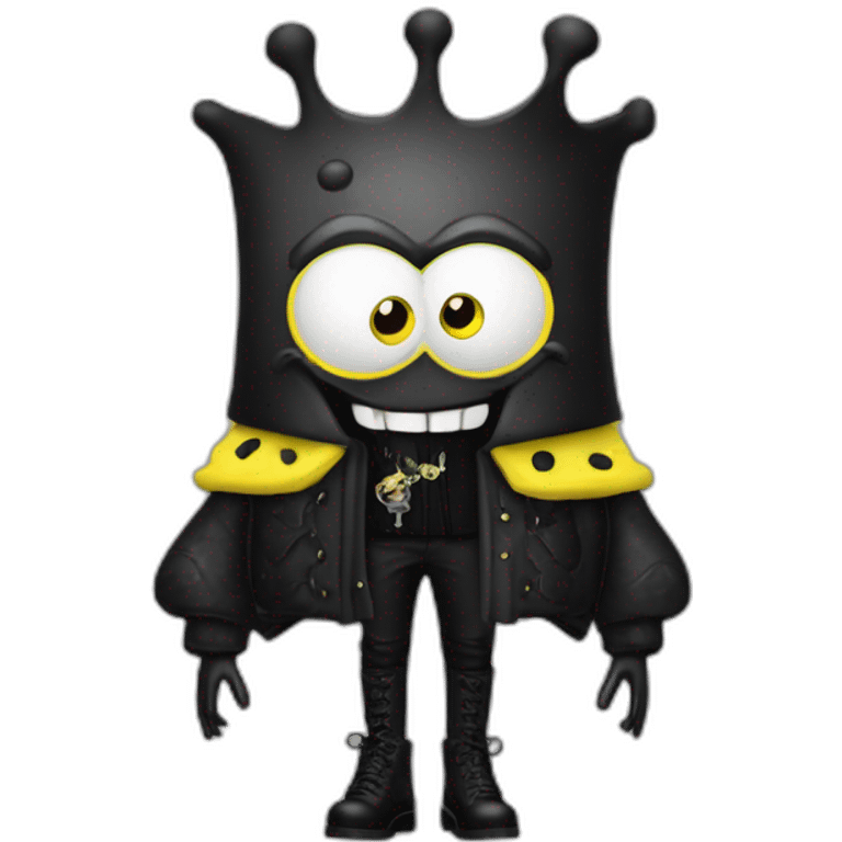 spongebob goth in balenciaga emoji