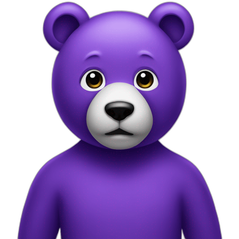 Purple bear emoji