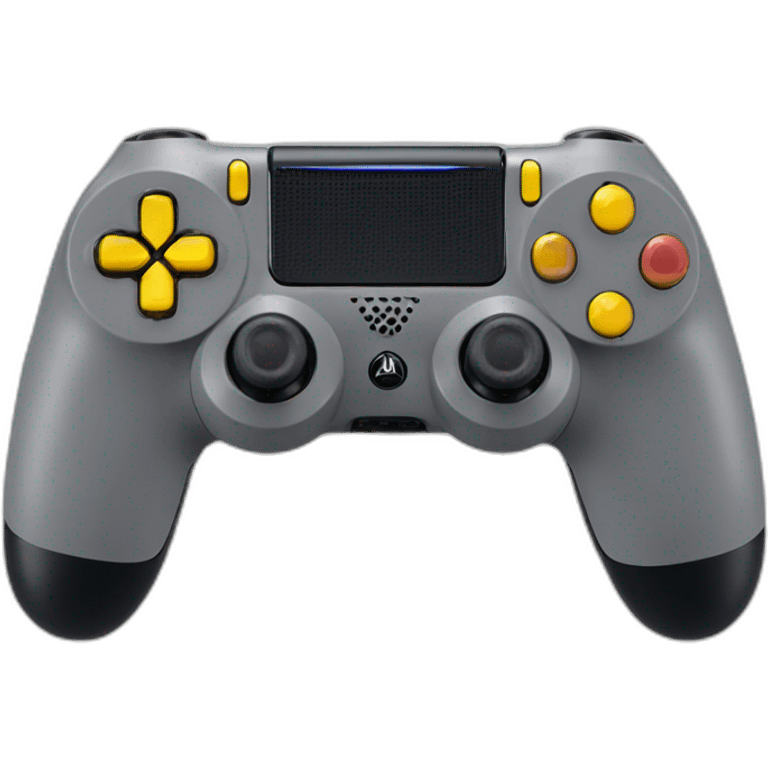 Manette PS4 grise emoji