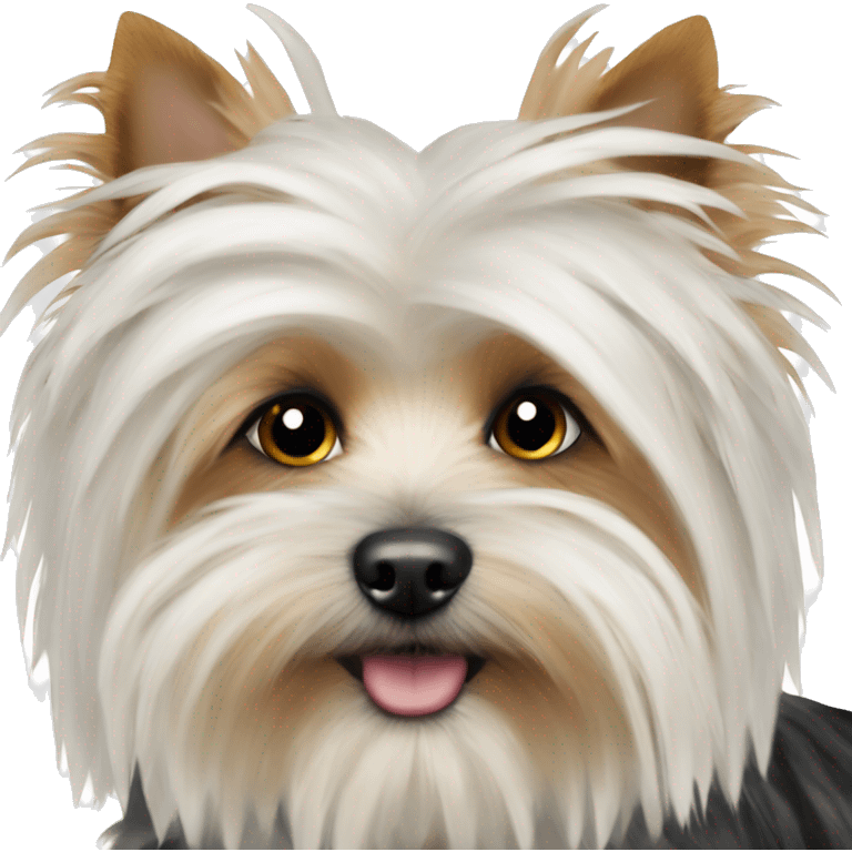 Yorkshier Terrier white fluffy emoji