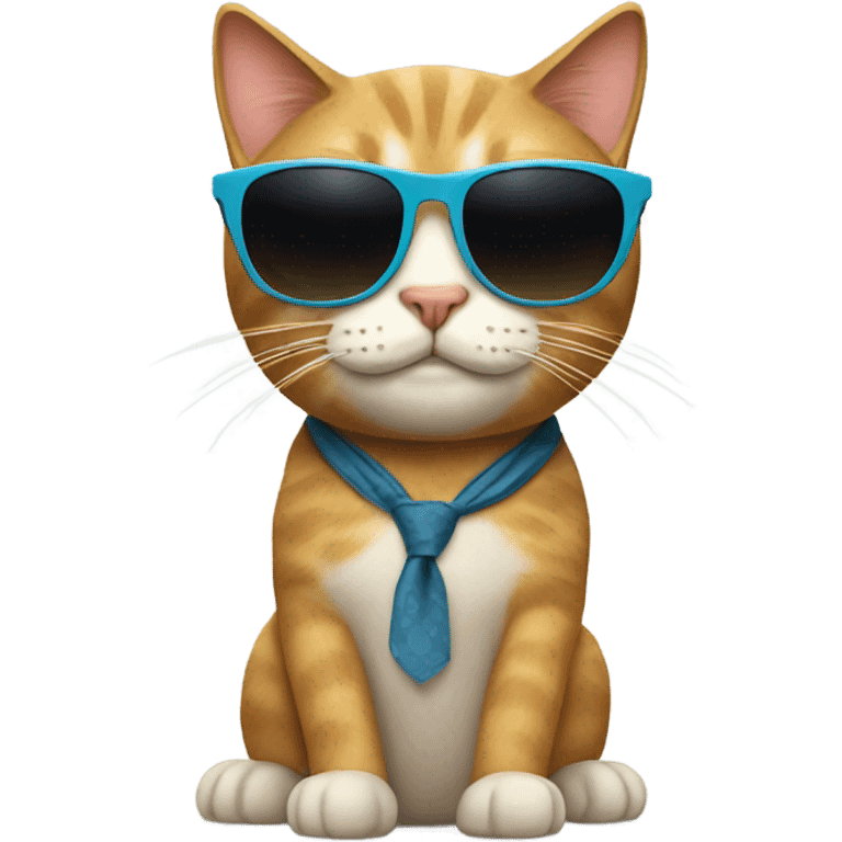 Cat with sunglasses emoji