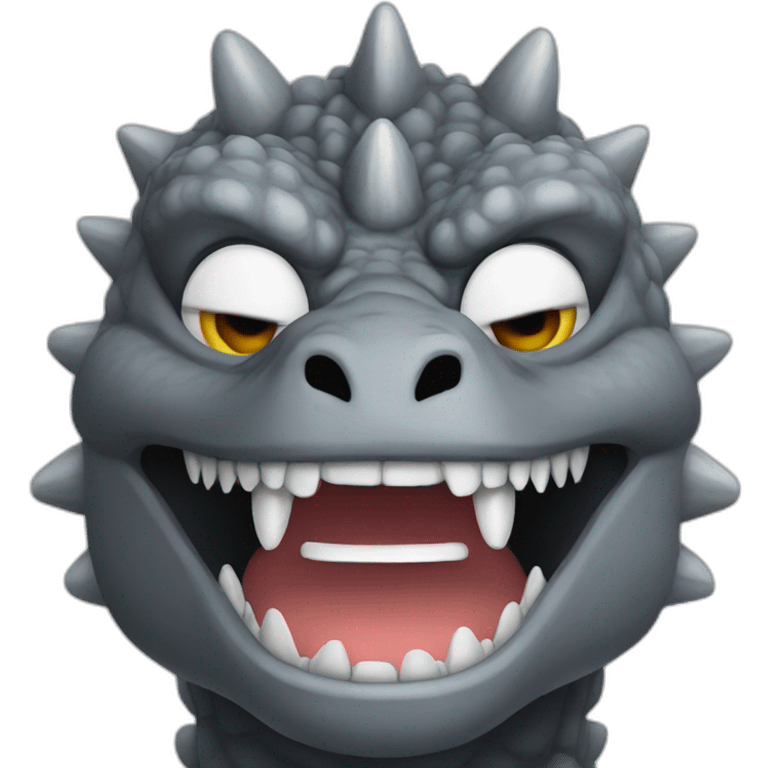 grey godzilla head emoji