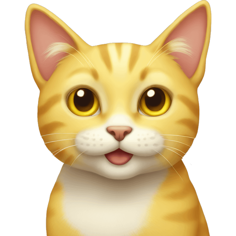 Yellow cat emoji