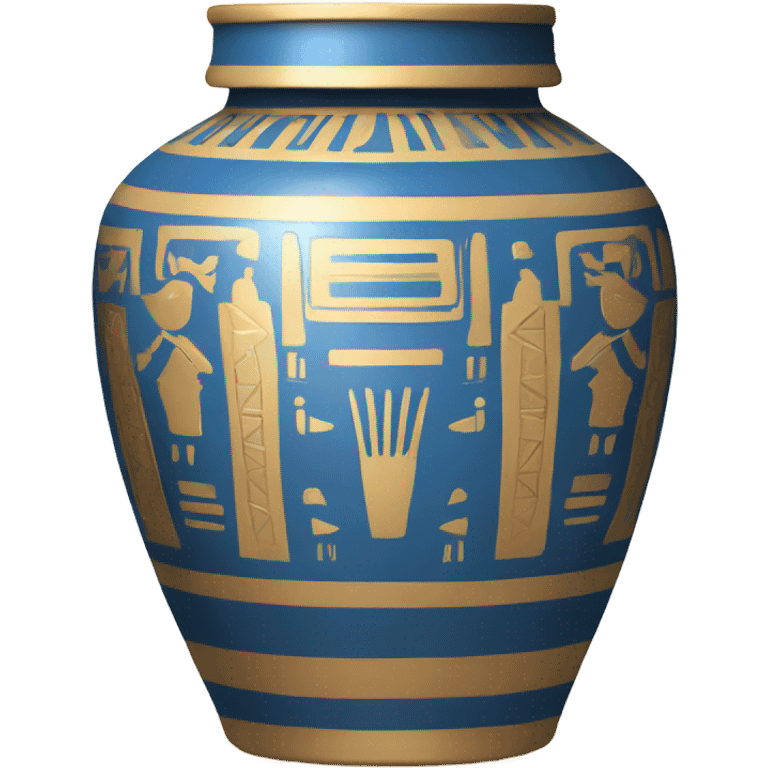 jar gold white blue egypt emoji