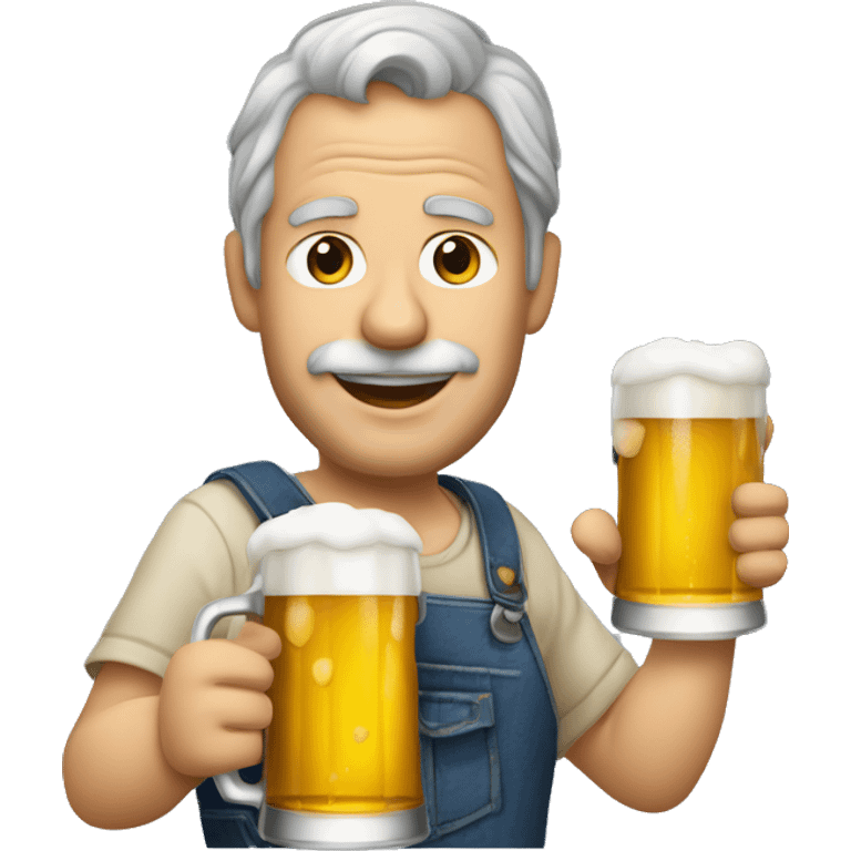 Jean michel qui boit une bière  emoji