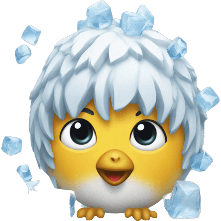 ice sculpture chick google style emoji