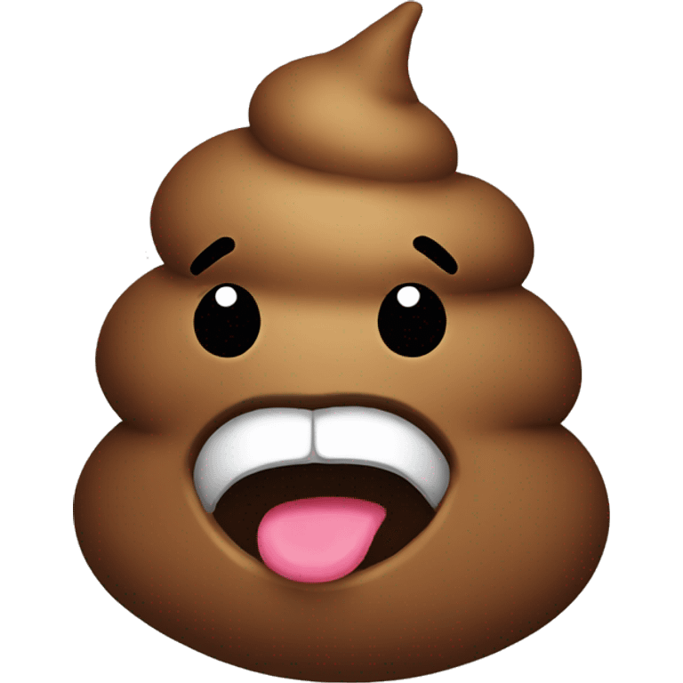 Poop happy emoji