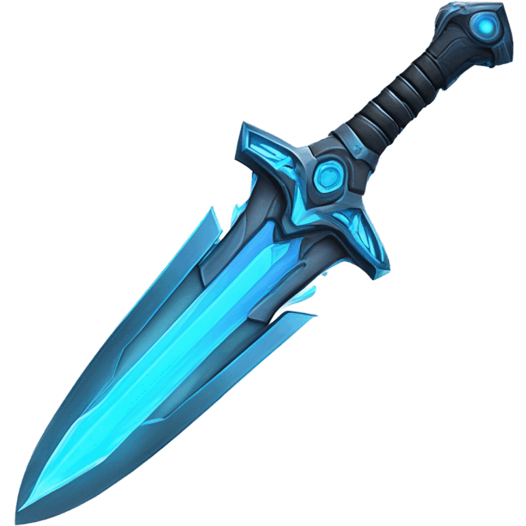 space-multiblade-sword-with-blue-ray-blade emoji